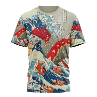 Red gyarados Pokemon T-shirt