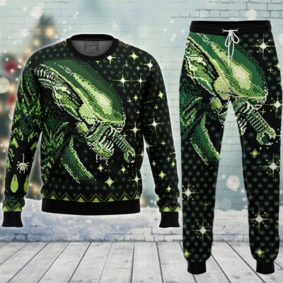 Xenomorph Alien Ugly Christmas Sweater