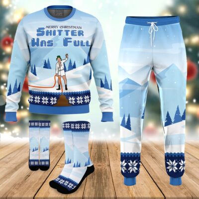 Shitter was Full National Lampoon's Christmas Vacation Ugly Christmas Sweater