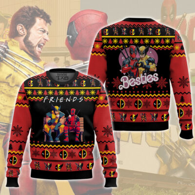 F.R.I.E.N.D.S Deadpool Wolverine Ugly Sweater