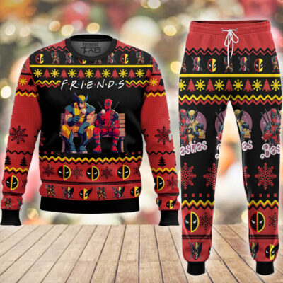 F.R.I.E.N.D.S Deadpool Wolverine Ugly Sweater