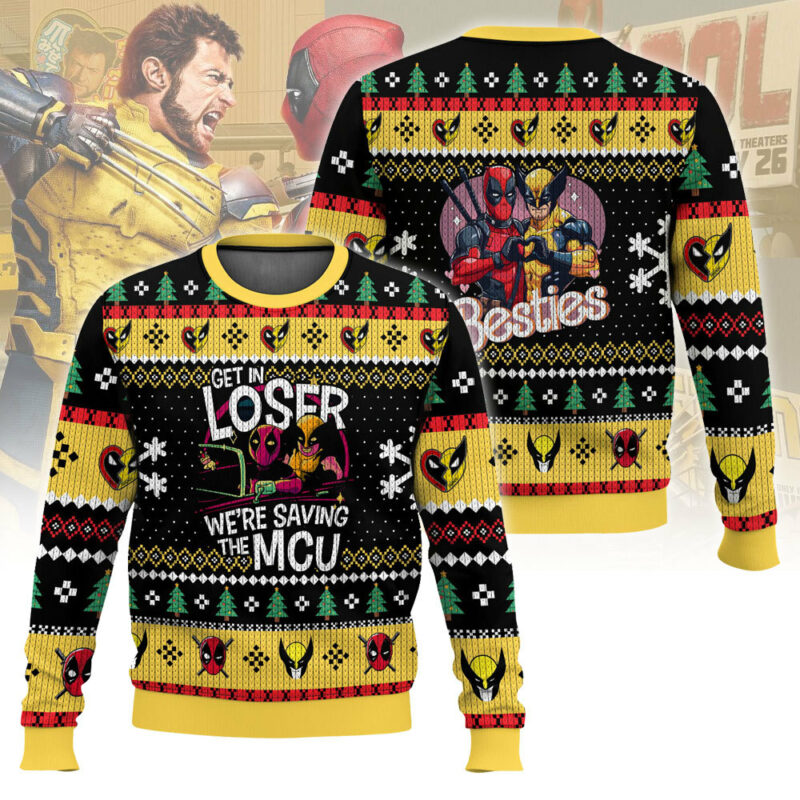 Get in Loser Deadpool Wolverine Ugly Sweater