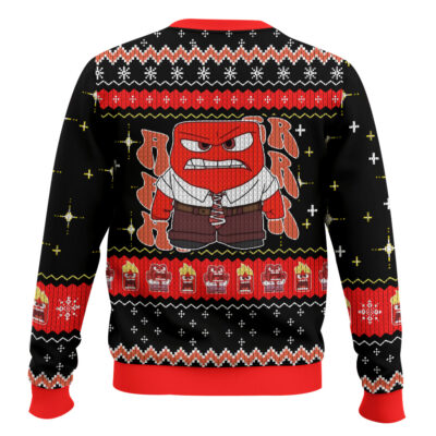 Anger Inside Out Ugly Sweater