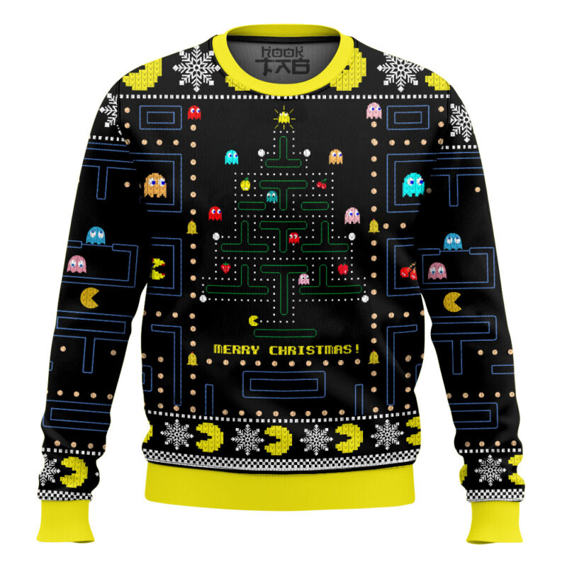 80s Arcade Game Pac-man Ugly Sweater