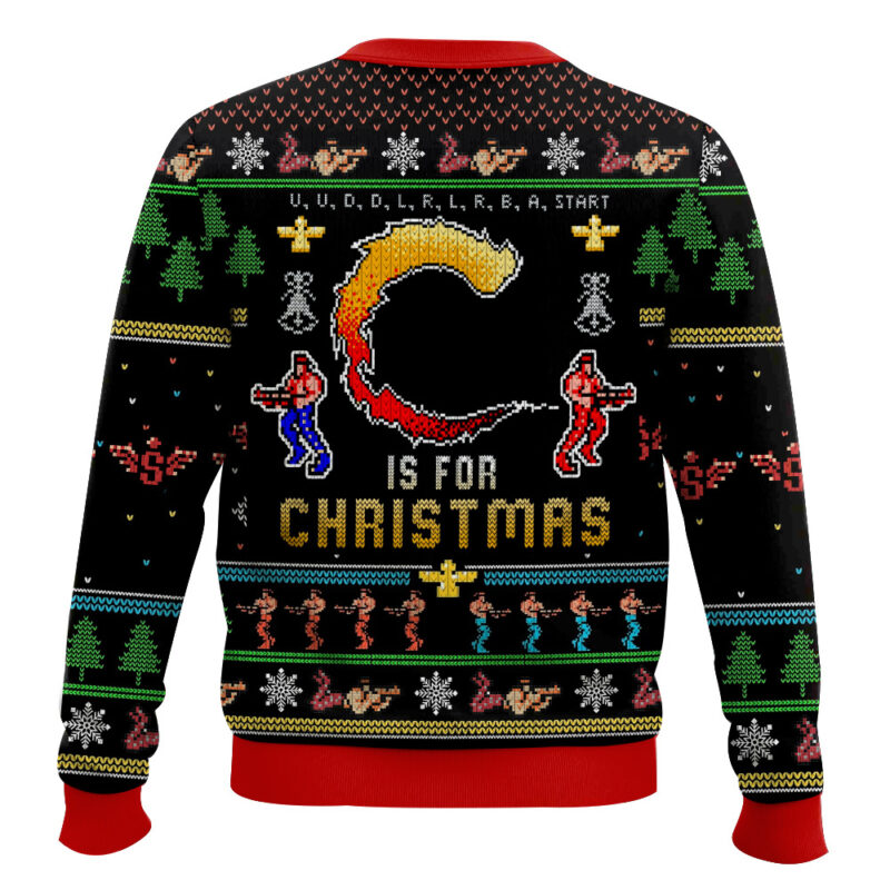 80s Arcade Game Contra Ugly Sweater