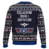 Inverted Top Gun Ugly Christmas Sweater