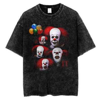 Pennywise Clown Collage T-shirt, IT T-Shirt, Halloween T-shirt