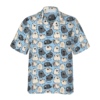 Pug Poses Blue Hawaiian Shirt For Men