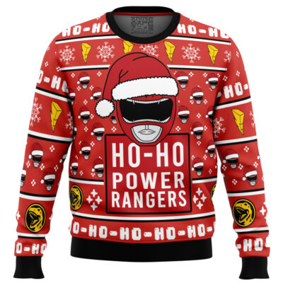 Red Ranger Ho-Ho Power Rangers Ugly Christmas Sweater