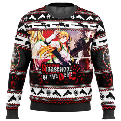 Rei Miyamoto Highschool Of The Dead Ugly Christmas Sweater