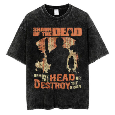 Remove The Head Or Destroy The Brain Shaun T-shirt, Shaun Of The Dead T-Shirt, Halloween T-shirt