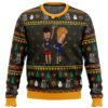 Beavis and Butthead Rock On Ugly Christmas Sweater