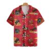 Rodeo Seamless Pattern Red Version, Texas Native Western Hawaiian Shirt