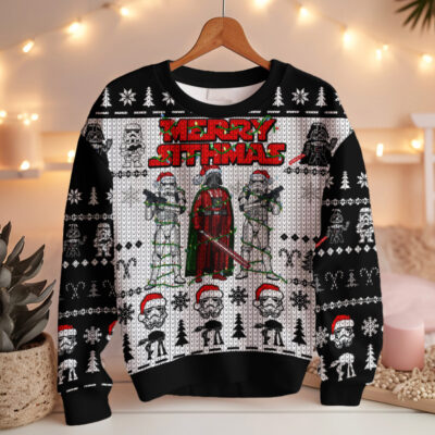 Star Wars Merry Sithmas Stormtrooper Darth Vader Ugly Sweater