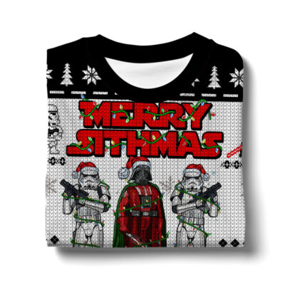 Star Wars Merry Sithmas Stormtrooper Darth Vader Ugly Sweater