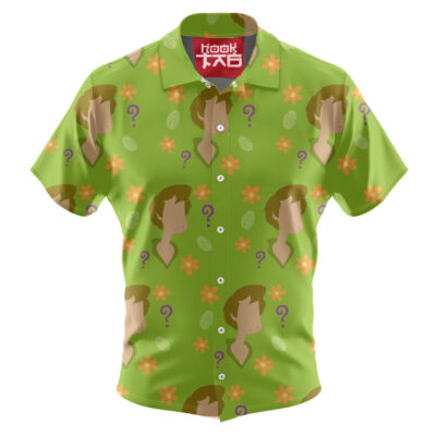 Shaggy Halloween Hawaiian Shirt, Scooby-Doo Hawaiian Shirt, Halloween Hawaiian Shirt