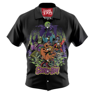 Scooby-Doo & Shaggy & Friends Halloween Hawaiian Shirt, Scooby-Doo Hawaiian Shirt, Halloween Hawaiian Shirt