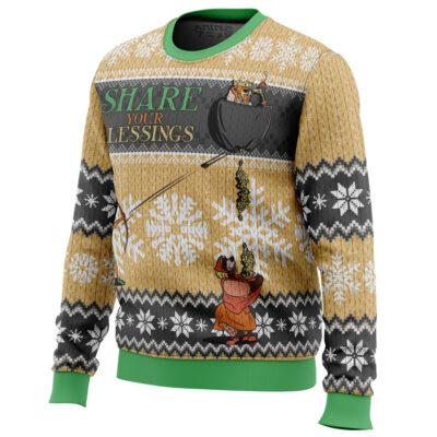 Share Your Blessings Robin Hood Disney Ugly Christmas Sweater