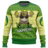 Shrek Happens Ugly Christmas Sweater