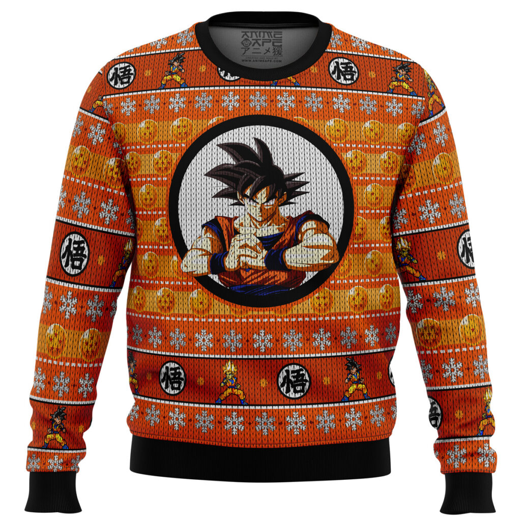 DBZ Son Goku Ugly Christmas Sweater