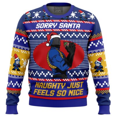 Sorry Santa Cobra Commander GI Joe Ugly Christmas Sweater