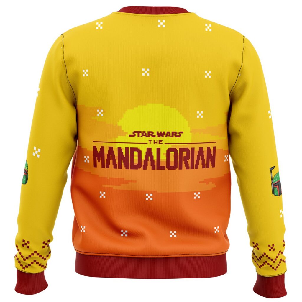 Jingle All The Way Mandalorian Ugly Christmas Sweater