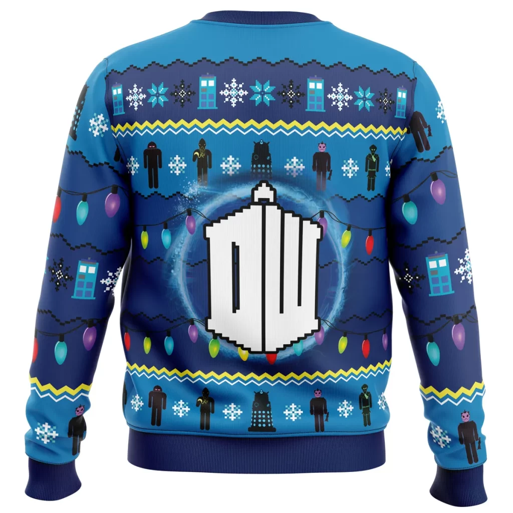 WHO’S Outside Doctor Who Ugly Christmas Sweater