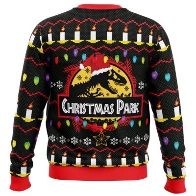 Christmas Park Jurassic Park Ugly Christmas Sweater