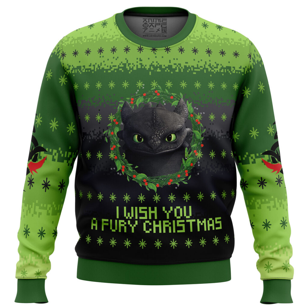 Toothless Ugly Christmas Sweater