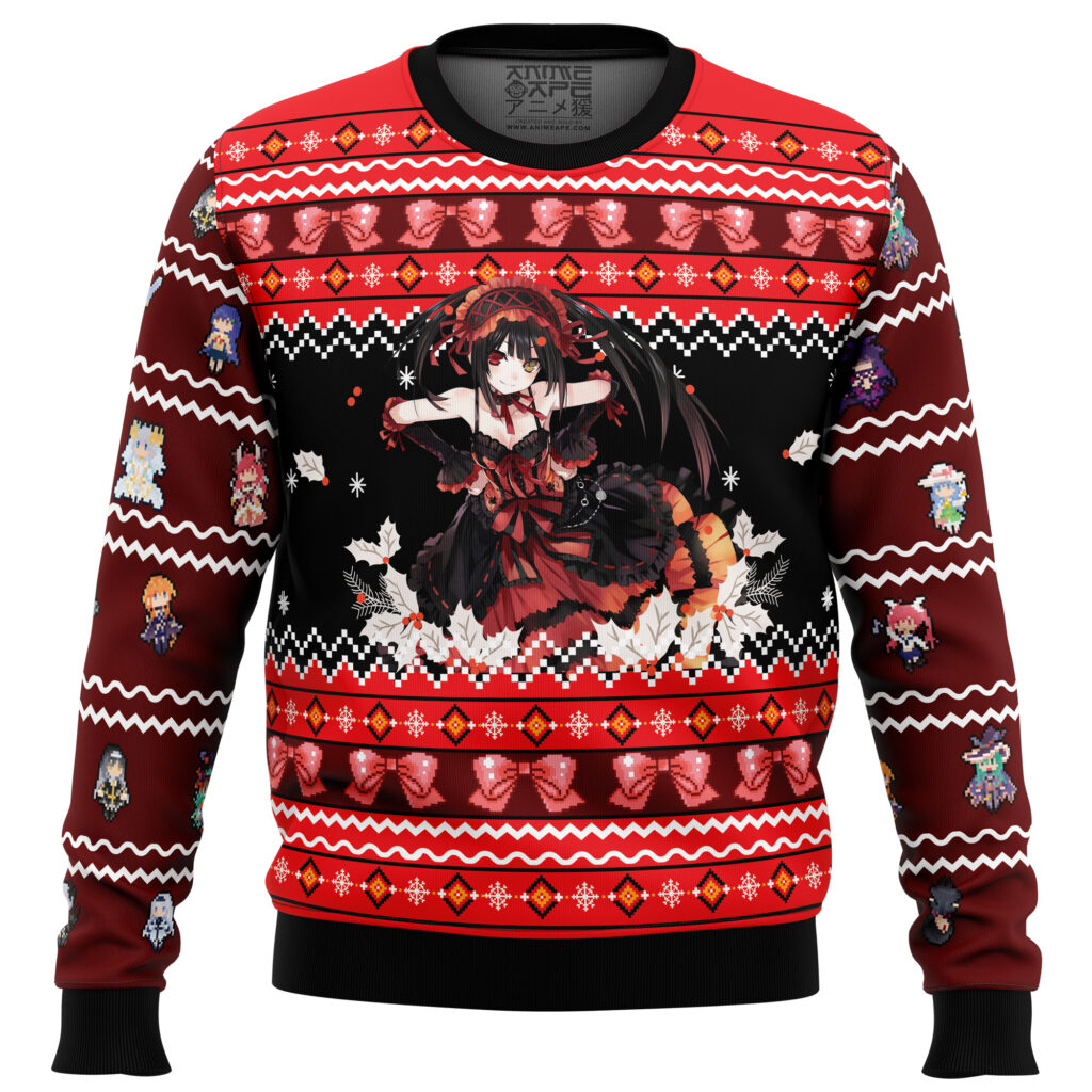 Kurumi Tokisaki Date A Live Ugly Christmas Sweater