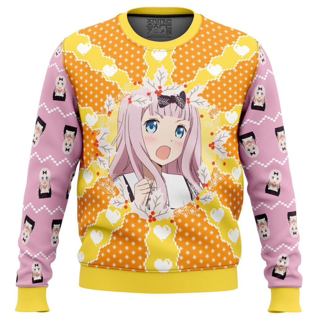 Chika Fujiwara Kaguya-sama Love Is War Ugly Christmas Sweater