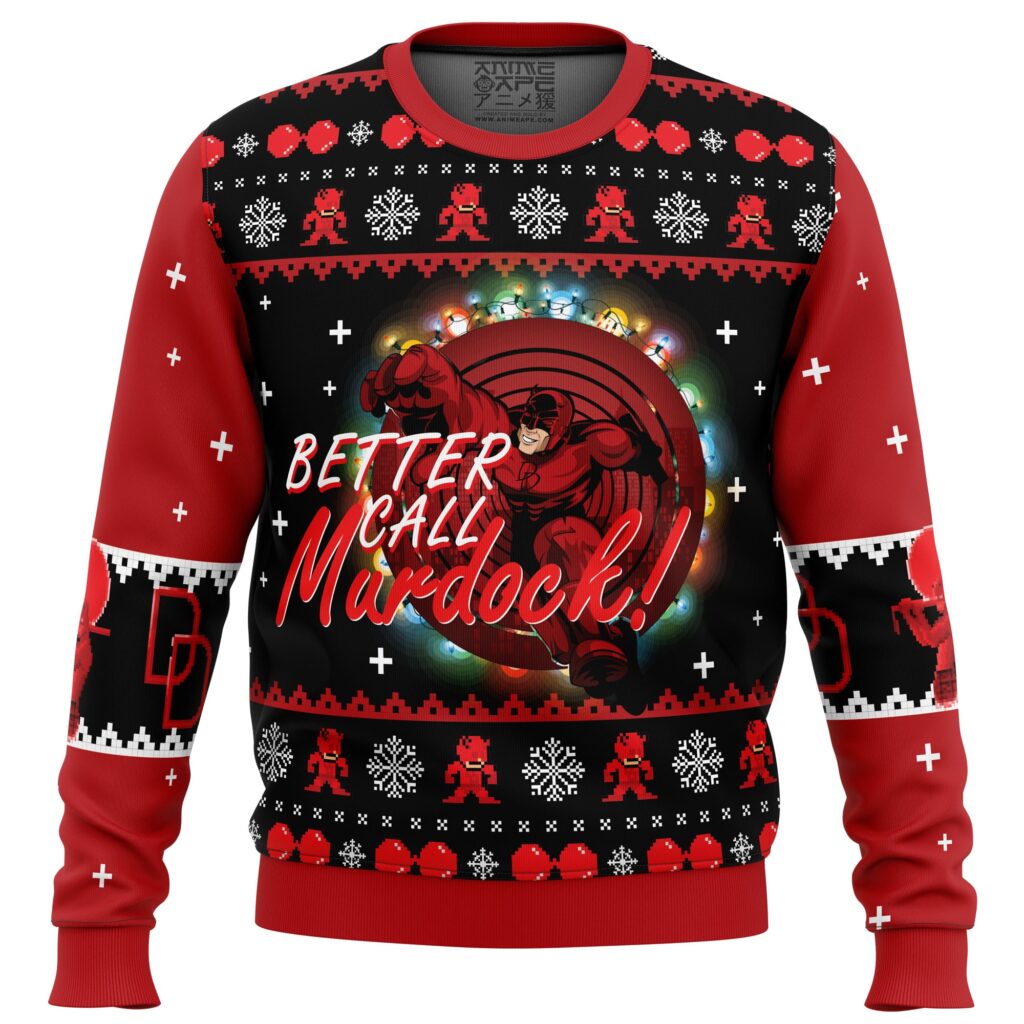 Better Call Murdock! Daredevil Ugly Christmas Sweater