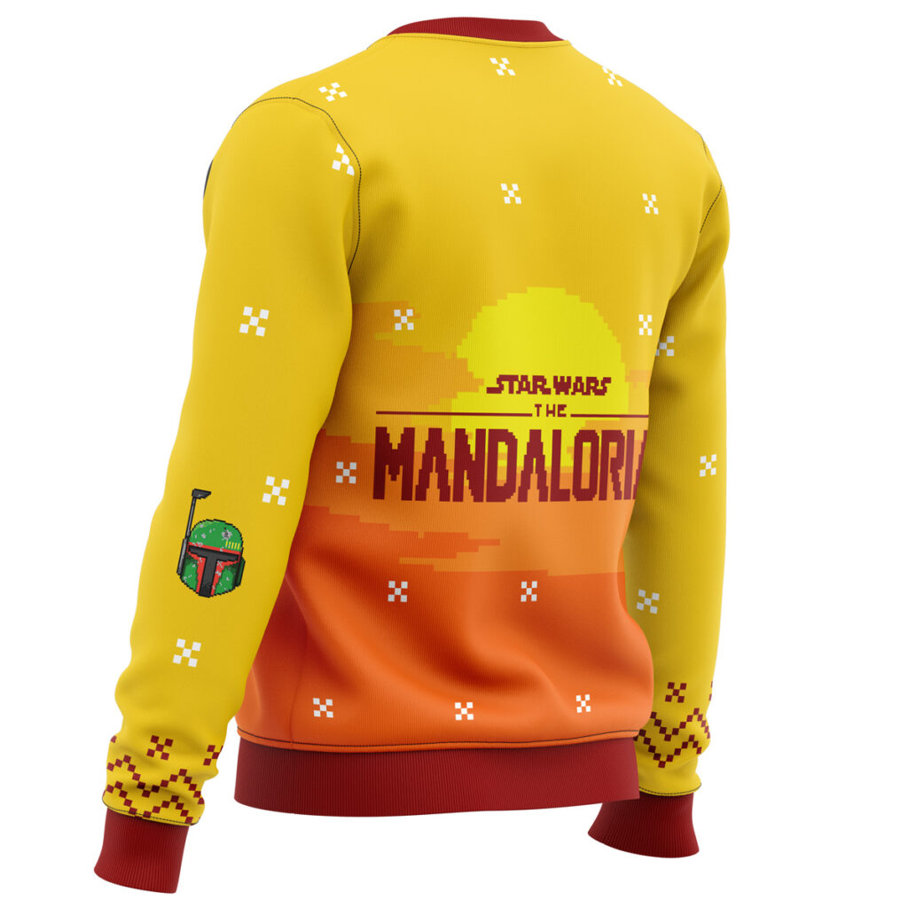 Jingle All The Way Mandalorian Ugly Christmas Sweater