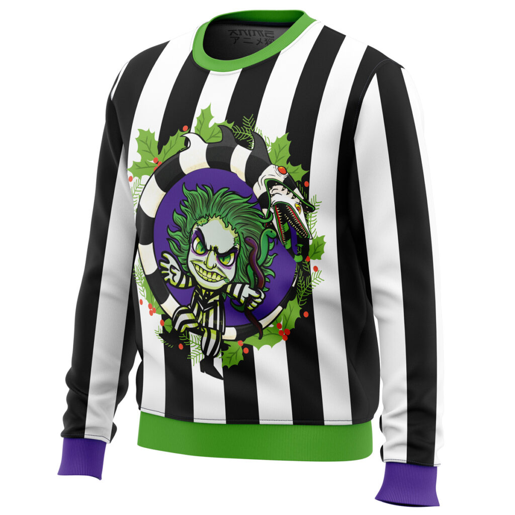 Beetle Juice Ugly Christmas Sweater