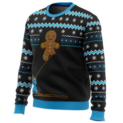 Gingerbread Cookie Monster Ugly Christmas Sweater