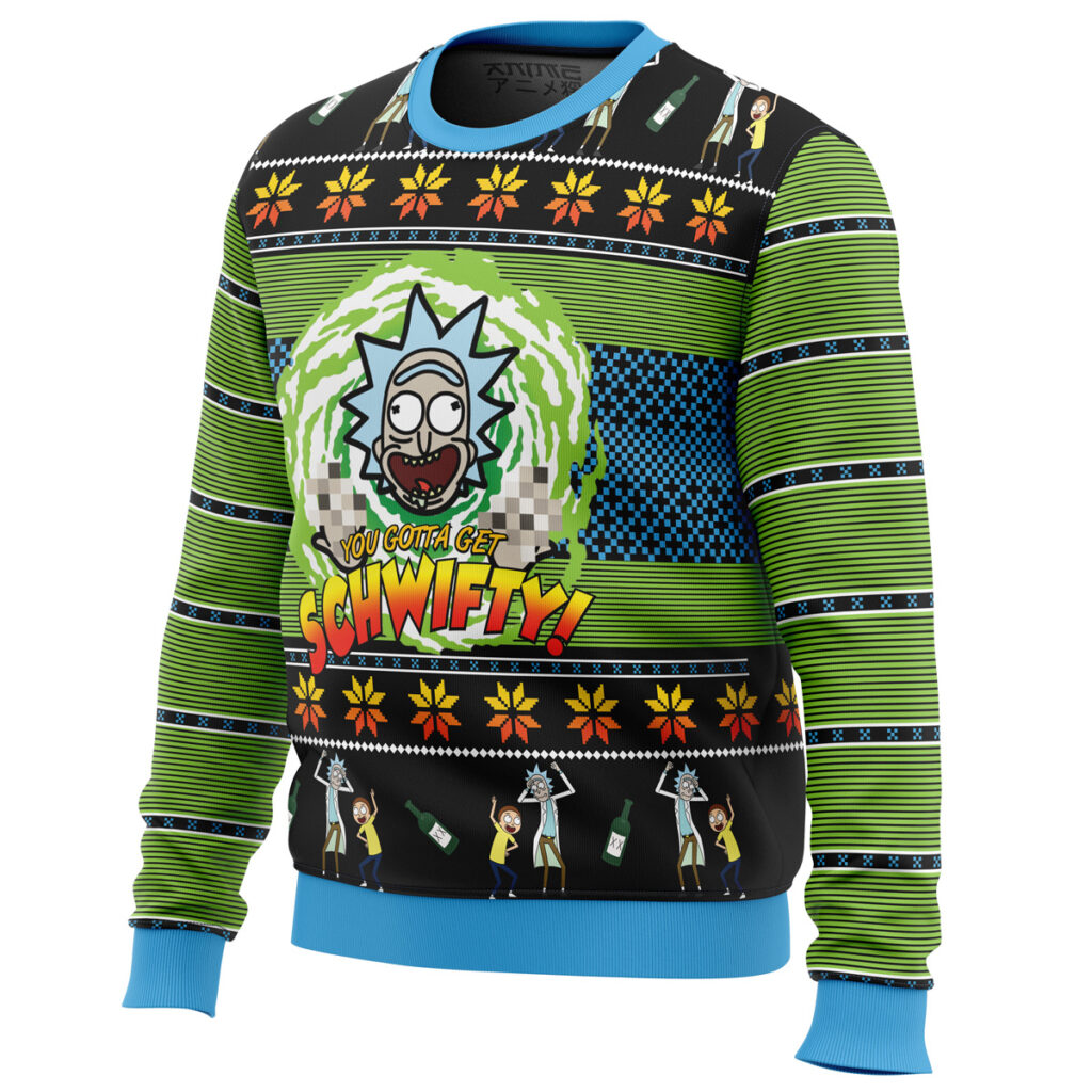 Let's Get Schwifty! Rick and Morty Ugly Christmas Sweater