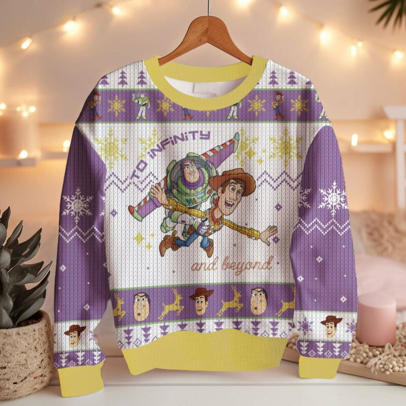 To Infinity And Beyond Buzz Lightyear and Woody - Toy Story Ugly Sweater