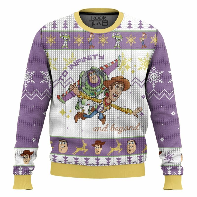 To Infinity And Beyond Buzz Lightyear and Woody - Toy Story Ugly Sweater