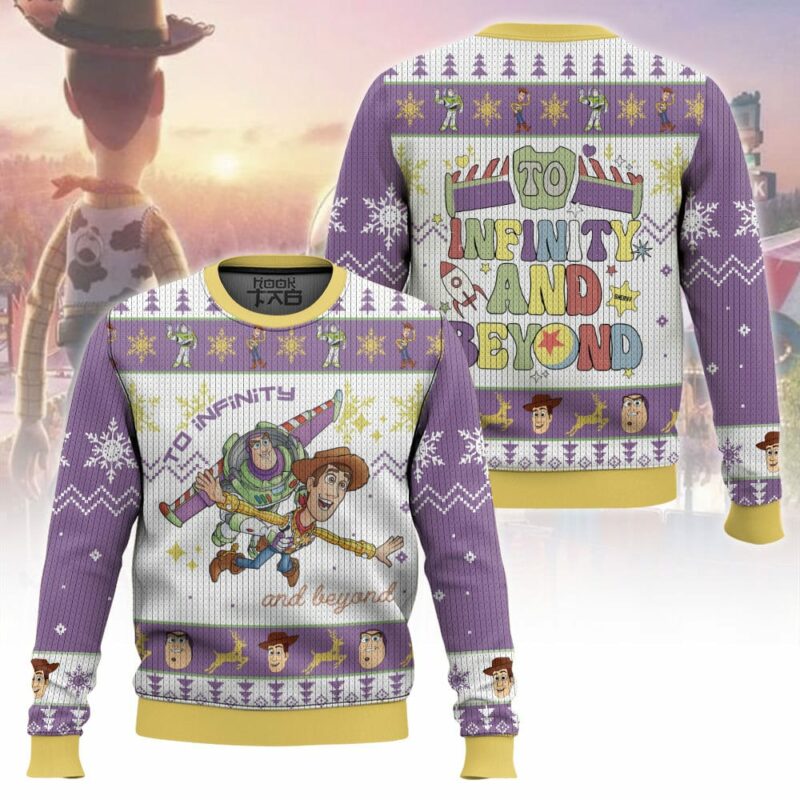 To Infinity And Beyond Buzz Lightyear and Woody - Toy Story Ugly Sweater