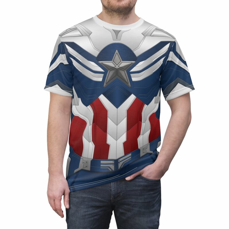 Captain America Falcon T-shirt, The Falcon and the Winter Soldier Costume, Halloween Costume