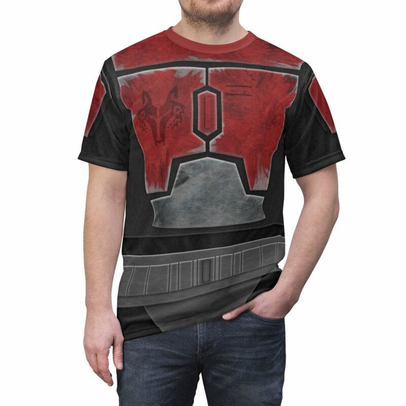 Red Death Watch T-shirt, Mandalorian Costume, Halloween Costume