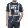 Blue Squadron Resistance Pilot T-shirt, Star War Saga Costume, Halloween Costume