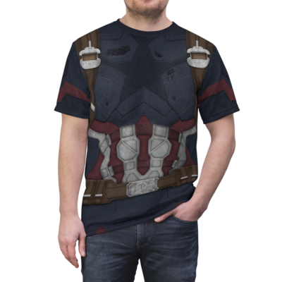 Captain America T-shirt, Avengers Infinity Costume, Halloween Costume