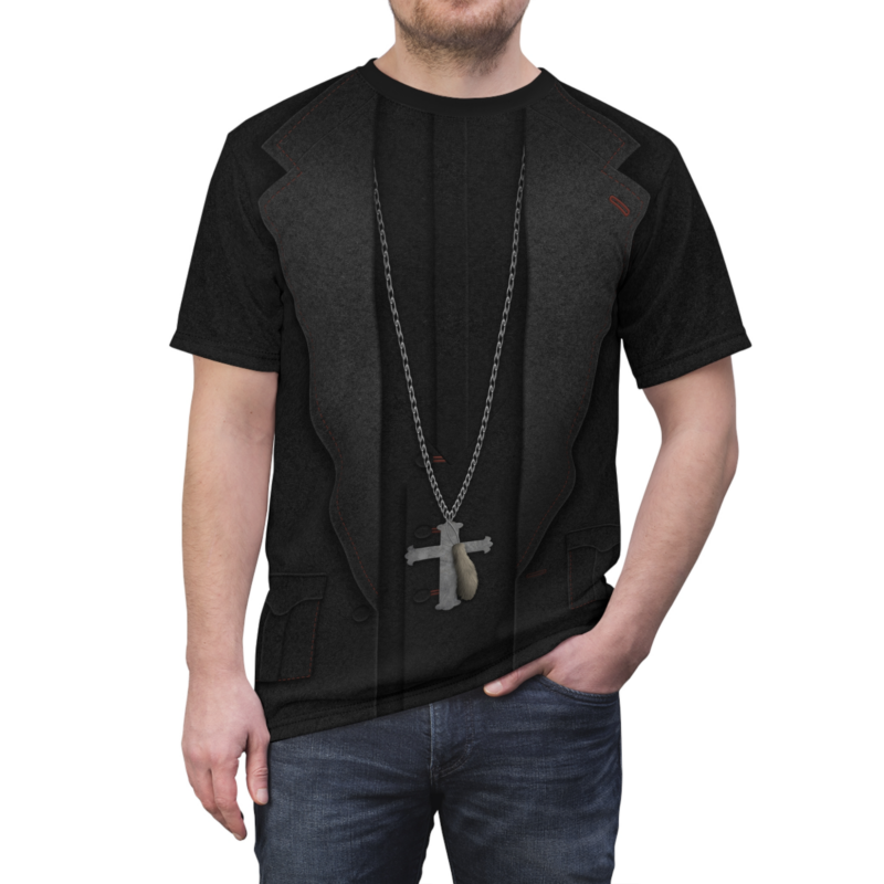 Father Kent T-shirt, Haunted Mansion 2023 Film Costume, Halloween Costume