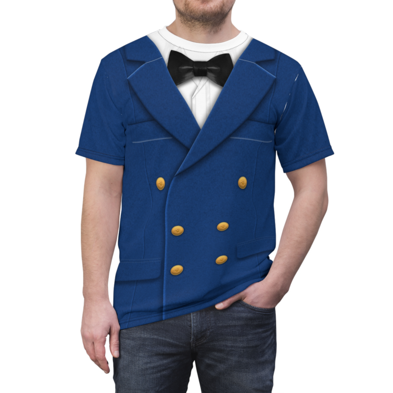 Captain Mickey T-shirt, Captain Cruise Line Costume, Halloween Costume