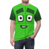 Number Four Green Blocks T-shirt, Num Characters Costume, Halloween Costume