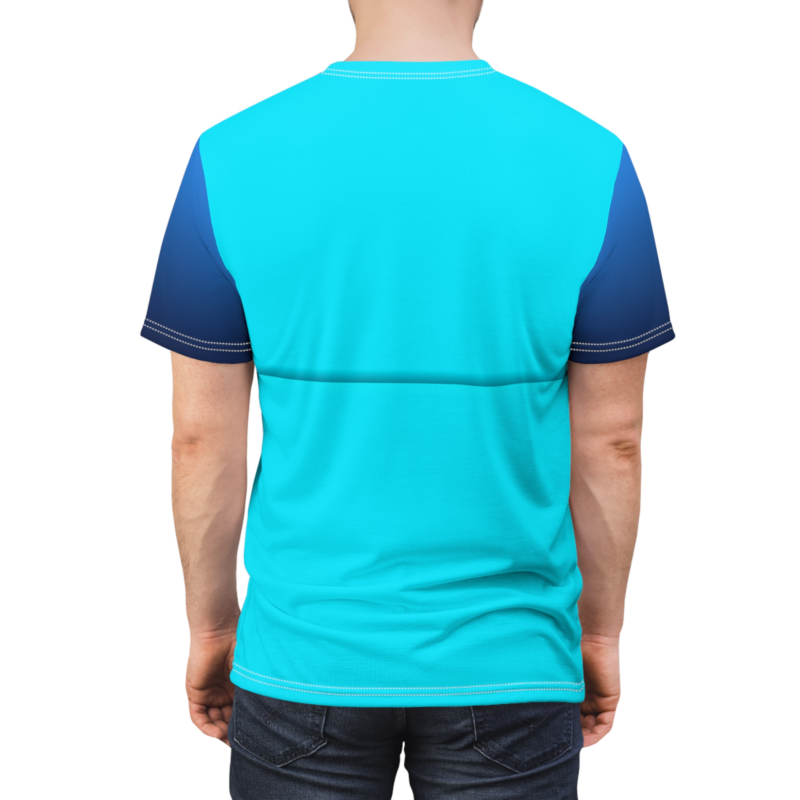 Number Five Blue Blocks T-shirt, Num Characters Costume, Halloween Costume