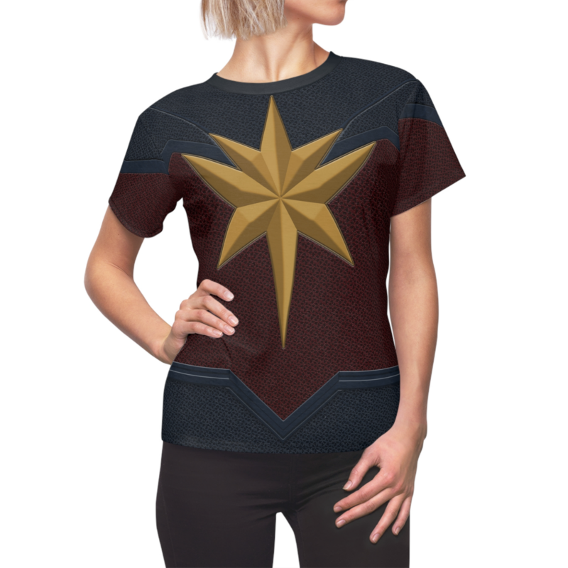 Captain Marvel Women's T-shirt, The Marvels 2023 Costume, Halloween Costume