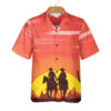 Texas Couple Cowboy Vinatge Hawaiian Shirt For Men