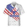 Texas Flag Longhorn White Pattern, Unique Hawaiian Shirt